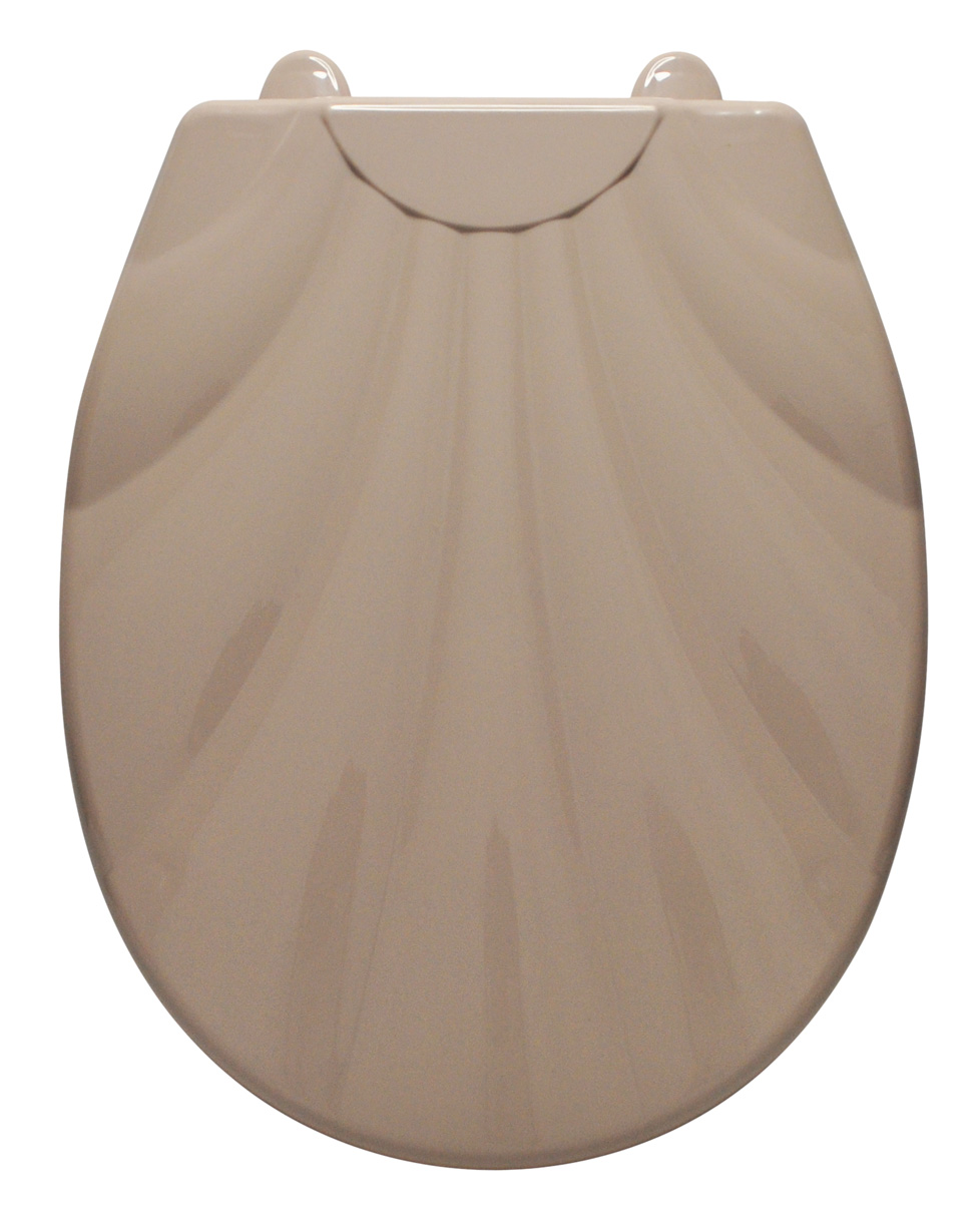 Изображение товара Сиденье для унитаза жесткое с детской накладкой  "Ракушка LUX" бежевое (1/10уп) в Миди Лтд