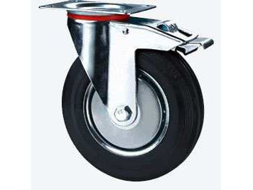 Колесо поворотное тормоз рез. SCb 80 200мм - фото в Миди Лтд Изображение товара Колесо поворотное тормоз рез. SCb 80 200мм в Миди Лтд