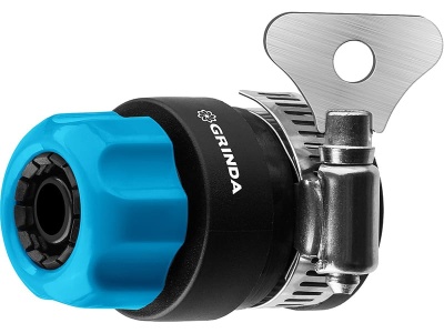 Соединитель GRINDA TCC-34  быстросъемный шланга1/2"-труба3/4" с хомутом - фото в Миди Лтд Изображение товара Соединитель GRINDA TCC-34  быстросъемный шланга1/2"-труба3/4" с хомутом в Миди Лтд