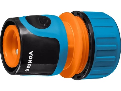Соединитель GRINDA PROLine TC-34 для шланга 3/4" ударопрочный пластик с TPR  - фото в Миди Лтд Изображение товара Соединитель GRINDA PROLine TC-34 для шланга 3/4" ударопрочный пластик с TPR  в Миди Лтд