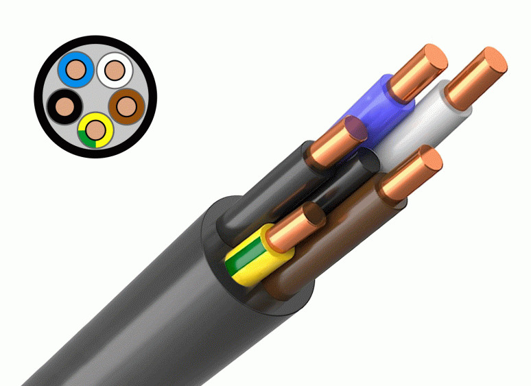 Кабель ВВГнг(А)-LS 5*1,5 черный ГОСТ АМГ - фото в Миди Лтд Изображение товара Кабель ВВГнг(А)-LS 5*1,5 черный ГОСТ АМГ в Миди Лтд