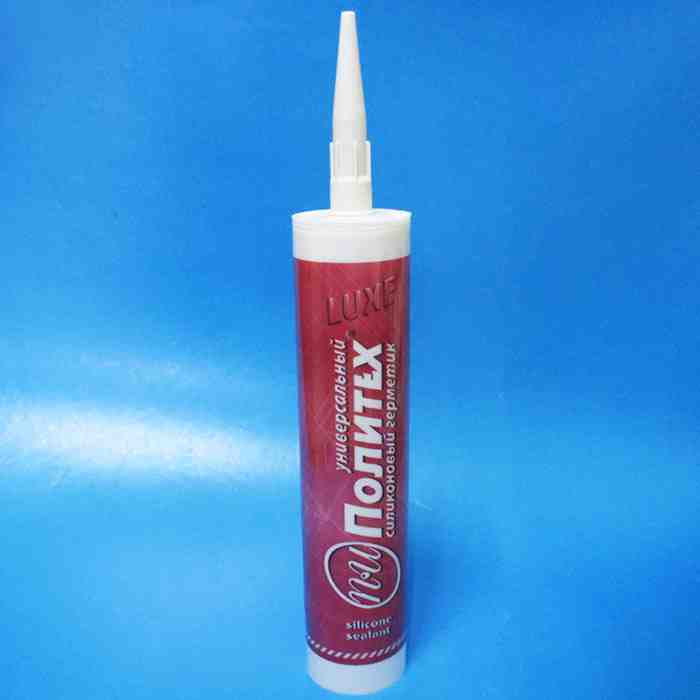 Изображение товара Герметик силиконовый Политех универсальный  бесцветный 280мл (12шт/уп) в Миди Лтд