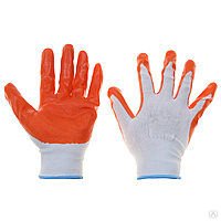 Перчатки нейлоновые Оранжевый облив (уп-12шт) - фото в Миди Лтд Изображение товара Перчатки нейлоновые Оранжевый облив (уп-12шт) в Миди Лтд