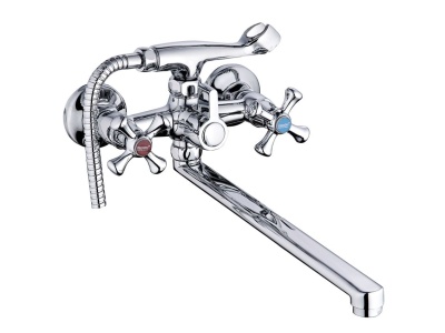 Смеситель для ванны длинный излив DML7-B ZEGOR - фото в Миди Лтд Изображение товара Смеситель для ванны длинный излив DML7-B ZEGOR в Миди Лтд