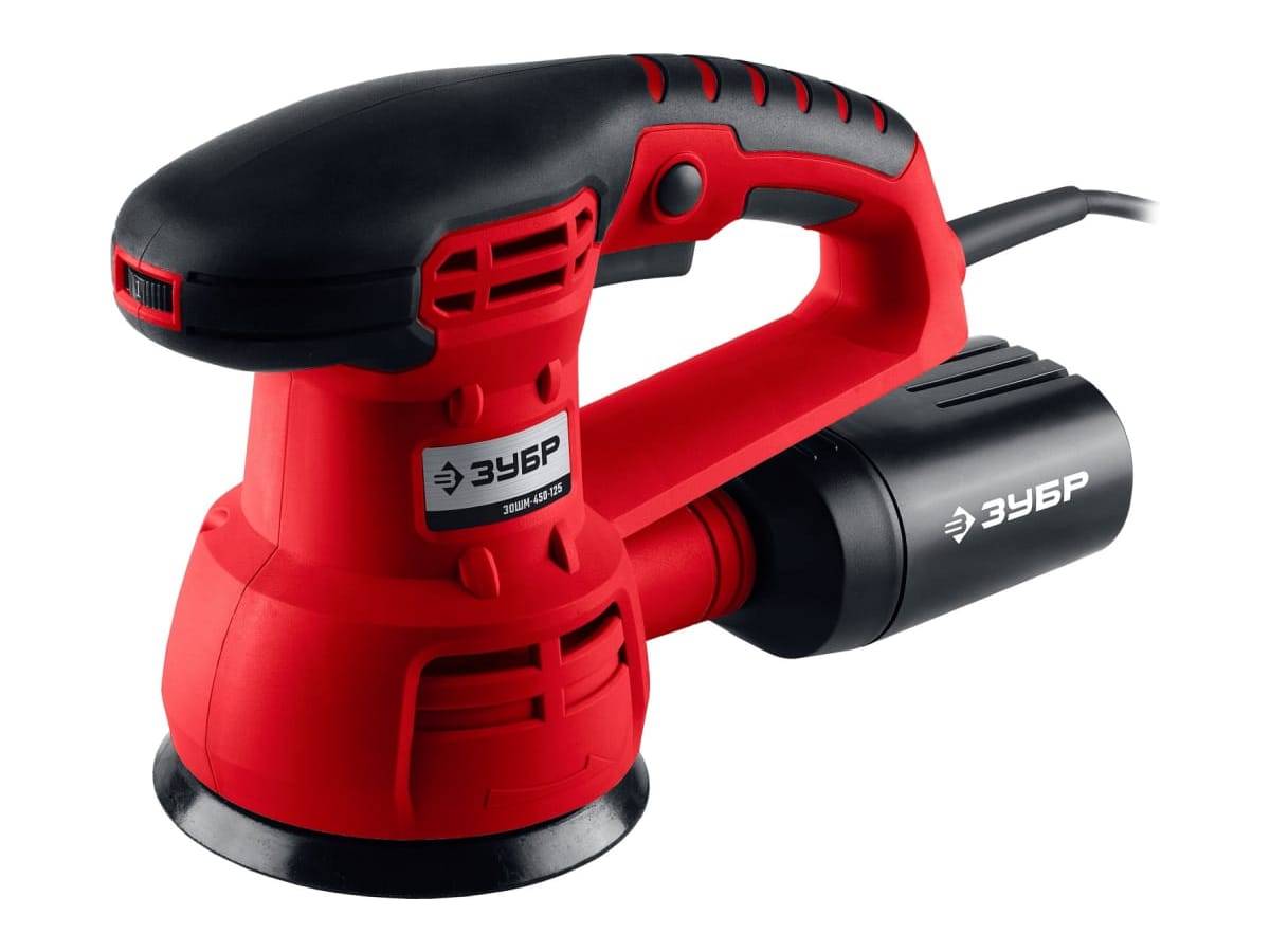 Изображение товара Шлифмашина эксцентриковая ЗУБР 125мм 5000-13000 об/мин 450Вт в Миди Лтд