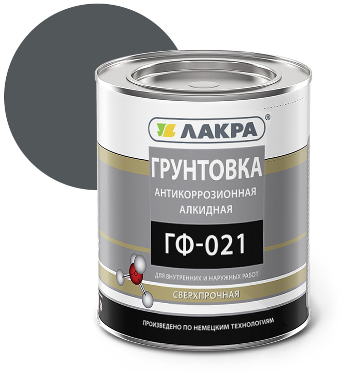 Грунт ГФ-021 ЛАКРА серый 1кг (10шт/уп; 640шт/пал) - фото в Миди Лтд Изображение товара Грунт ГФ-021 ЛАКРА серый 1кг (10шт/уп; 640шт/пал) в Миди Лтд