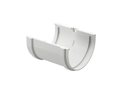 Соединитель желобов DOCKE Standart "Дача" белый диаметр 120 мм - фото в Миди Лтд Изображение товара Соединитель желобов DOCKE Standart "Дача" белый диаметр 120 мм в Миди Лтд