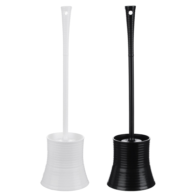 Ерш для туалета полосатый пластик белый - фото в Миди Лтд Изображение товара Ерш для туалета полосатый пластик белый в Миди Лтд