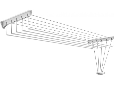 Сушилка для белья настенно-потолочная NIKA 1400х430 7м белая - фото в Миди Лтд Изображение товара Сушилка для белья настенно-потолочная NIKA 1400х430 7м белая в Миди Лтд