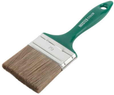 Изображение товара Кисть флейцевая толщ 11 мм натур щет нерж обжим пласт руч шир 70 мм в Миди Лтд