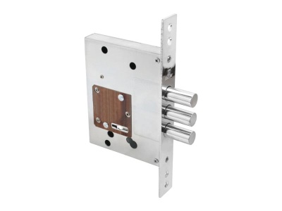 Замок врезной 3В 8-8.60.00.3(16).08 сувальдный, хром, 5 кл. Булат - фото в Миди Лтд Изображение товара Замок врезной 3В 8-8.60.00.3(16).08 сувальдный, хром, 5 кл. Булат в Миди Лтд