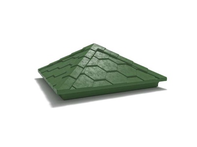 Колпак столба полимерно песчанный ZKING зеленый (390*390*43мм) - фото в Миди Лтд Изображение товара Колпак столба полимерно песчанный ZKING зеленый (390*390*43мм) в Миди Лтд