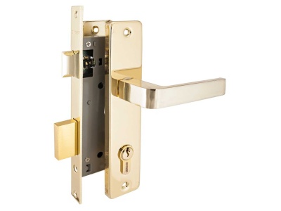 Замок врезной 126/1 GP латунь с ручкой Аллюр (12шт/уп)  Х - фото в Миди Лтд Изображение товара Замок врезной 126/1 GP латунь с ручкой Аллюр (12шт/уп)  Х в Миди Лтд