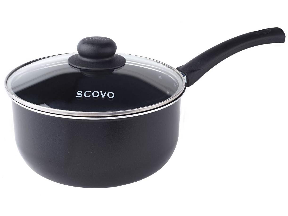 Изображение товара Ковш Scovo Consul 20см ст. крышка антипригарное покрытие (4шт/уп) Х в Миди Лтд