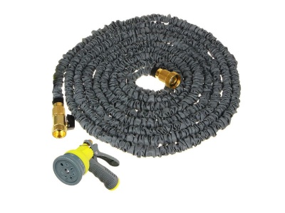 Изображение товара Шланг поливочный растягивающий от 7 до 22м с пистолетом-распылителем, 8 реж INBLOOM (12шт/кор)    ХХ в Миди Лтд