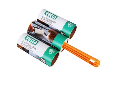 Ролик для чистки одежды  20 листов + 2сменных блока (48шт/кор) - фото в Миди Лтд Изображение товара Ролик для чистки одежды  20 листов + 2сменных блока (48шт/кор) в Миди Лтд