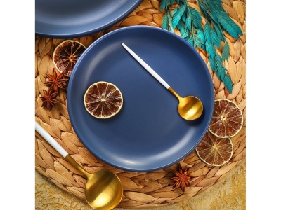 Изображение товара Тарелка десертная керамика круглая 18см Daniks Сатин (6шт/уп) Х в Миди Лтд