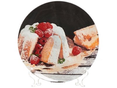 Изображение товара Тарелка обеденная стекло круглая 23см Daniks Кекс (6шт/уп) Х в Миди Лтд