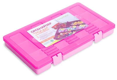 Органайзер ФОЛДИ для рукоделия 310*190*36мм розовый (9шт/уп) - фото в Миди Лтд Изображение товара Органайзер ФОЛДИ для рукоделия 310*190*36мм розовый (9шт/уп) в Миди Лтд