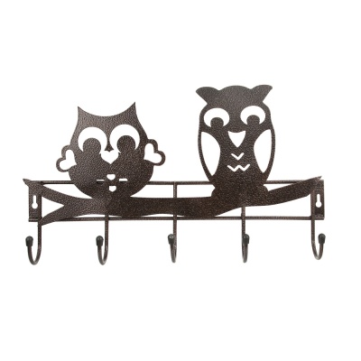 Изображение товара Вешалка настенная Совы медный антик 5 крючков (10шт/уп) в Миди Лтд