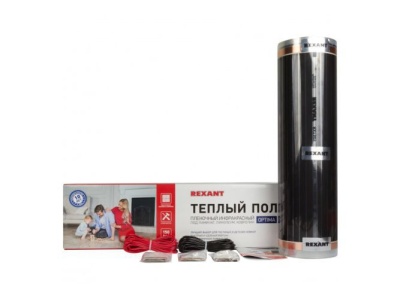 Изображение товара Теплый пол инфракрасный пленочный REXANT Optima 150 1м2 150Вт (мат 0,5х2м) в Миди Лтд