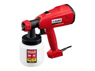 Краскопульт электрический ЗУБР КПЭ-350 HVLP 350Вт 0,8л - фото в Миди Лтд Изображение товара Краскопульт электрический ЗУБР КПЭ-350 HVLP 350Вт 0,8л в Миди Лтд
