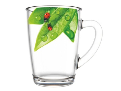 Кружка для чая Зеленый лист 300мл (12шт/уп) - фото в Миди Лтд Изображение товара Кружка для чая Зеленый лист 300мл (12шт/уп) в Миди Лтд