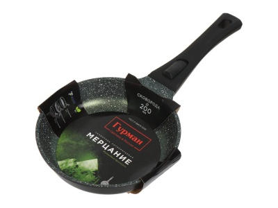 Изображение товара Сковорода Гурман 20см антипригарное покрытие съемная ручка Мерцание Изумрудный бриллиант (10шт/уп) в Миди Лтд