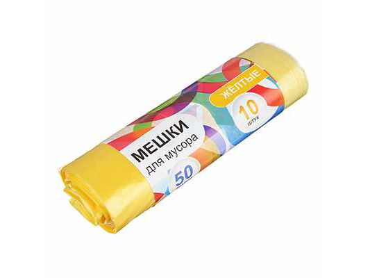 Изображение товара Мешки для мусора 50л 10шт 10 микрон (30шт/кор) в Миди Лтд