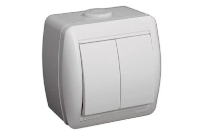 Выключатель 2-кл LEZARD Ната белый - фото в Миди Лтд Изображение товара Выключатель 2-кл LEZARD Ната белый в Миди Лтд