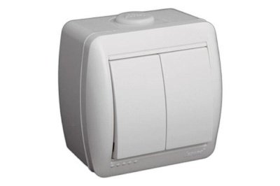 Выключатель 2-кл LEZARD Ната белый - фото в Миди Лтд Изображение товара Выключатель 2-кл LEZARD Ната белый в Миди Лтд