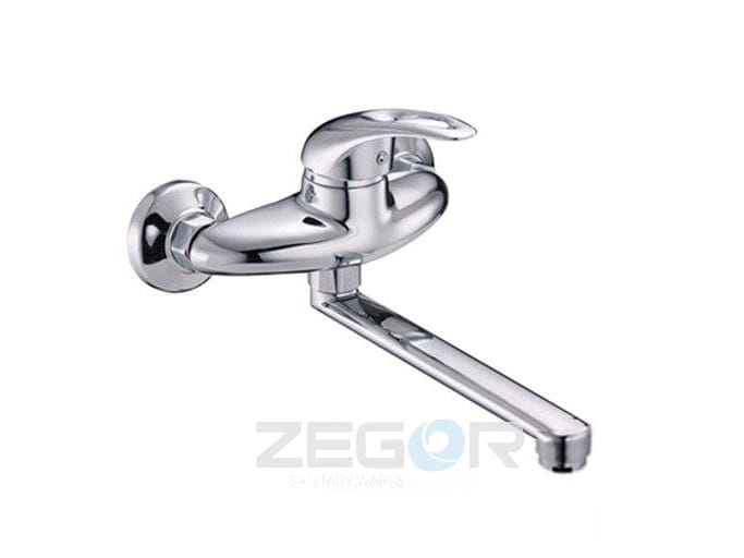 Смеситель для кухни настенный NHK12-A ZEGOR - фото в Миди Лтд Изображение товара Смеситель для кухни настенный NHK12-A ZEGOR в Миди Лтд
