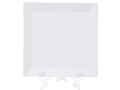 Изображение товара Блюдо керамика квадратное белое 20см Daniks Грейс (48шт/уп) в Миди Лтд
