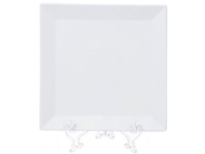 Блюдо керамика квадратное белое 20см Daniks Грейс (48шт/уп) - фото в Миди Лтд Изображение товара Блюдо керамика квадратное белое 20см Daniks Грейс (48шт/уп) в Миди Лтд