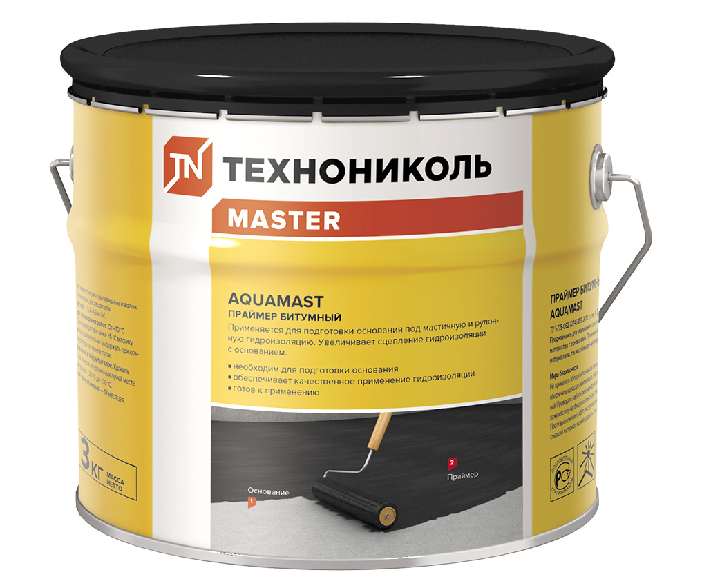 Изображение товара Праймер битумный AquaMast 3л (4шт/уп) в Миди Лтд