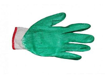 Изображение товара Перчатки х/б латексный облив (10шт/уп)(300шт/меш) L в Миди Лтд