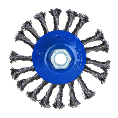 Изображение товара Щетка металл. РОКОТ для УШМ 115мм/М14 крученая тарелка (50шт/кор) в Миди Лтд