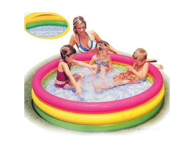 Бассейн надувной детский 3 кольца Цветные кольца INTEX  надувное дно заплатка147*33см 57422NP  - фото в Миди Лтд Изображение товара Бассейн надувной детский 3 кольца Цветные кольца INTEX  надувное дно заплатка147*33см 57422NP  в Миди Лтд