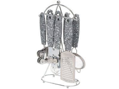 Набор кухонных принадлежностей нерж сталь 8 предметов (YW-KT250S) (точилка для ножей, открывалка,  - фото в Миди Лтд Изображение товара Набор кухонных принадлежностей нерж сталь 8 предметов (YW-KT250S) (точилка для ножей, открывалка,  в Миди Лтд