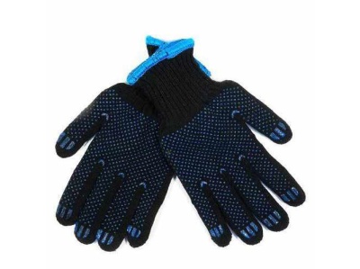 Перчатки х/б Утепленные ЗИМА XXL с ПВХ Точка Черные (5шт/уп)(150шт/меш) - фото в Миди Лтд Изображение товара Перчатки х/б Утепленные ЗИМА XXL с ПВХ Точка Черные (5шт/уп)(150шт/меш) в Миди Лтд