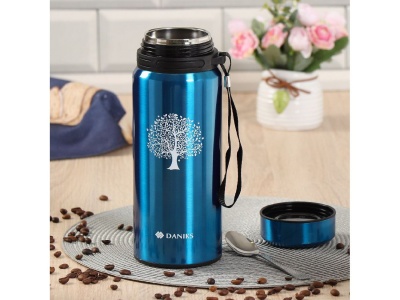 Термос нерж сталь 1л (SL-100DD-1) широкая горловина Daniks Синий (40шт/уп) - фото в Миди Лтд Изображение товара Термос нерж сталь 1л (SL-100DD-1) широкая горловина Daniks Синий (40шт/уп) в Миди Лтд