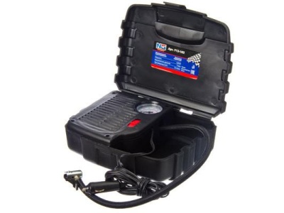 Компрессор автомобильный 120Вт провод 3м+переходники 12л/мин кейс - фото в Миди Лтд Изображение товара Компрессор автомобильный 120Вт провод 3м+переходники 12л/мин кейс в Миди Лтд