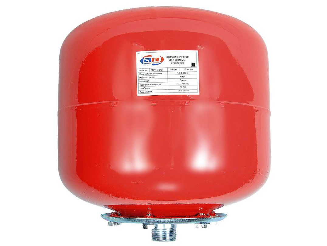 Гидроаккумулятор AquamotoR для систем отопления ARPT V012 - фото в Миди Лтд Изображение товара Гидроаккумулятор AquamotoR для систем отопления ARPT V012 в Миди Лтд