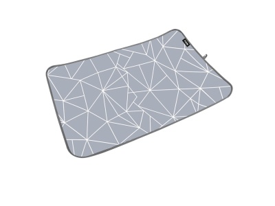 Изображение товара Коврик для глажки белья NIKA 75х55 с линиями на сером в Миди Лтд