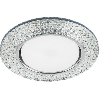 Светильник прозр хром без лампы с подсветкой  feron CD4032 11W GX53+20 LED 4000K - фото в Миди Лтд Изображение товара Светильник прозр хром без лампы с подсветкой  feron CD4032 11W GX53+20 LED 4000K в Миди Лтд