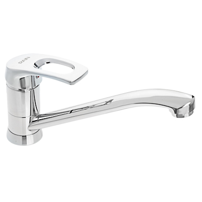 Смеситель для кухни длинный плоский излив,картридж 40мм,гайка,латунь хром RAIN Платина - фото в Миди Лтд Изображение товара Смеситель для кухни длинный плоский излив,картридж 40мм,гайка,латунь хром RAIN Платина в Миди Лтд