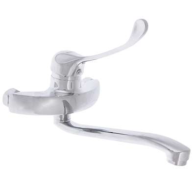 Смеситель для кухни СоюзКран пристенный логтевая ручка 40мм цинк - фото в Миди Лтд Изображение товара Смеситель для кухни СоюзКран пристенный логтевая ручка 40мм цинк в Миди Лтд