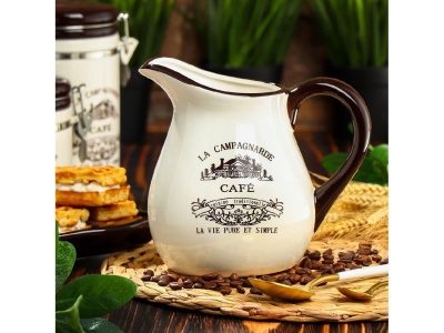 Кувшин доломит 1,15л Daniks Кафе (16шт/уп) Х - фото в Миди Лтд Изображение товара Кувшин доломит 1,15л Daniks Кафе (16шт/уп) Х в Миди Лтд