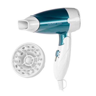 Фен GALAXY LINE GL 4335 1400Вт 2 скорости складная ручка - фото в Миди Лтд Изображение товара Фен GALAXY LINE GL 4335 1400Вт 2 скорости складная ручка в Миди Лтд