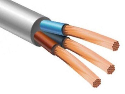 Изображение товара Провод ПВС 3х2,5 белый в Миди Лтд